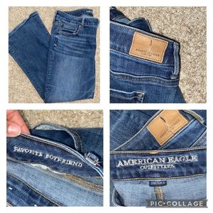 🌟(2) American Eagle Boyfriend Fit Sz.18 Jeans